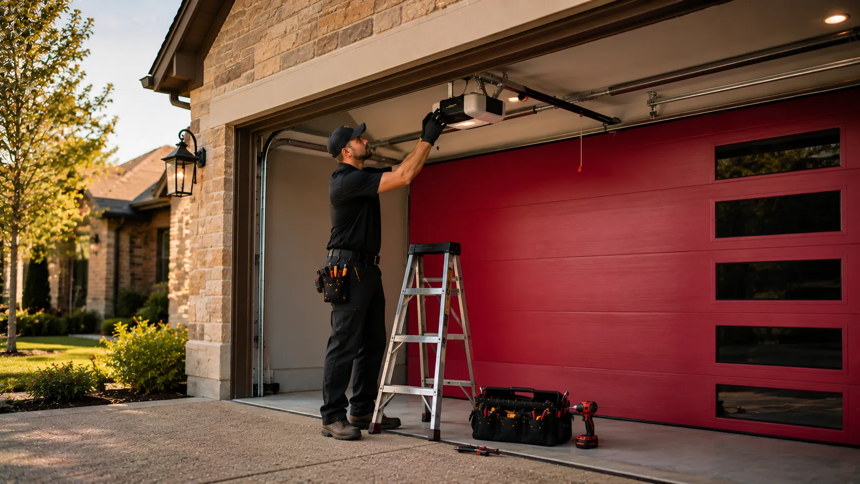 Garage door service in Kansas City